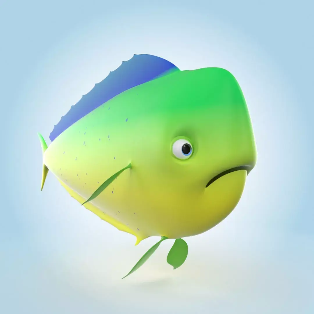 Mahi-mahi 3D model