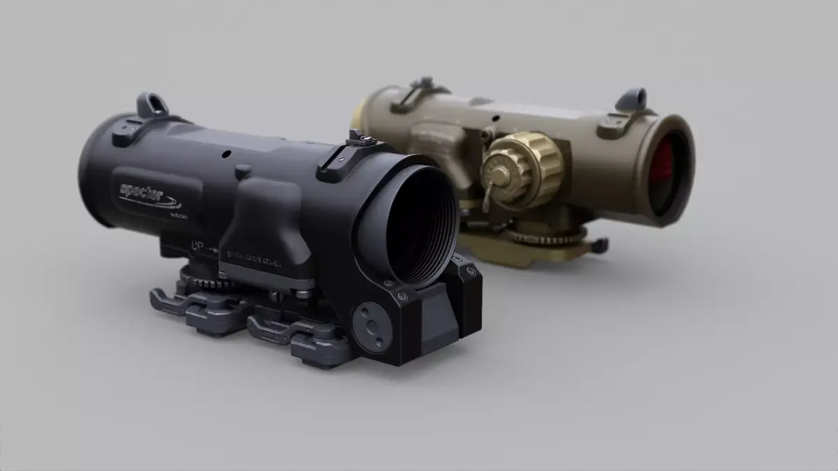 Elcan Specter Docter Low-poly 3D model