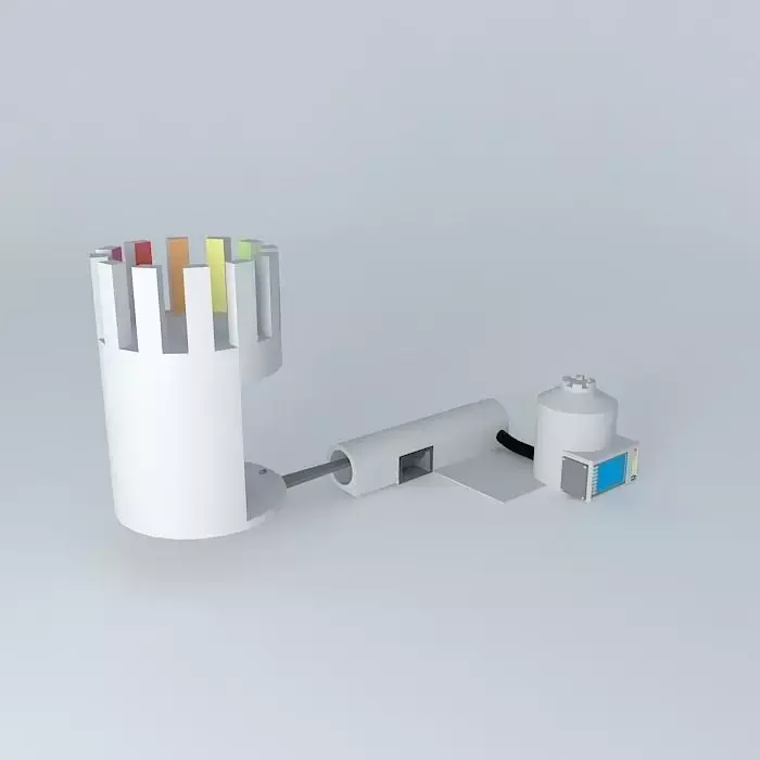 Sketchy Physics Color Wheel Piston  Free 3D model
