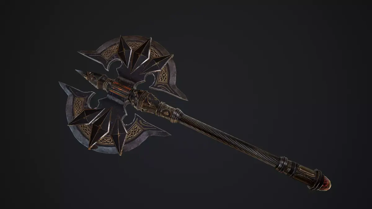 Axe Fantasy Game 3d model Low-poly 3D model Low-poly 3D model purchase