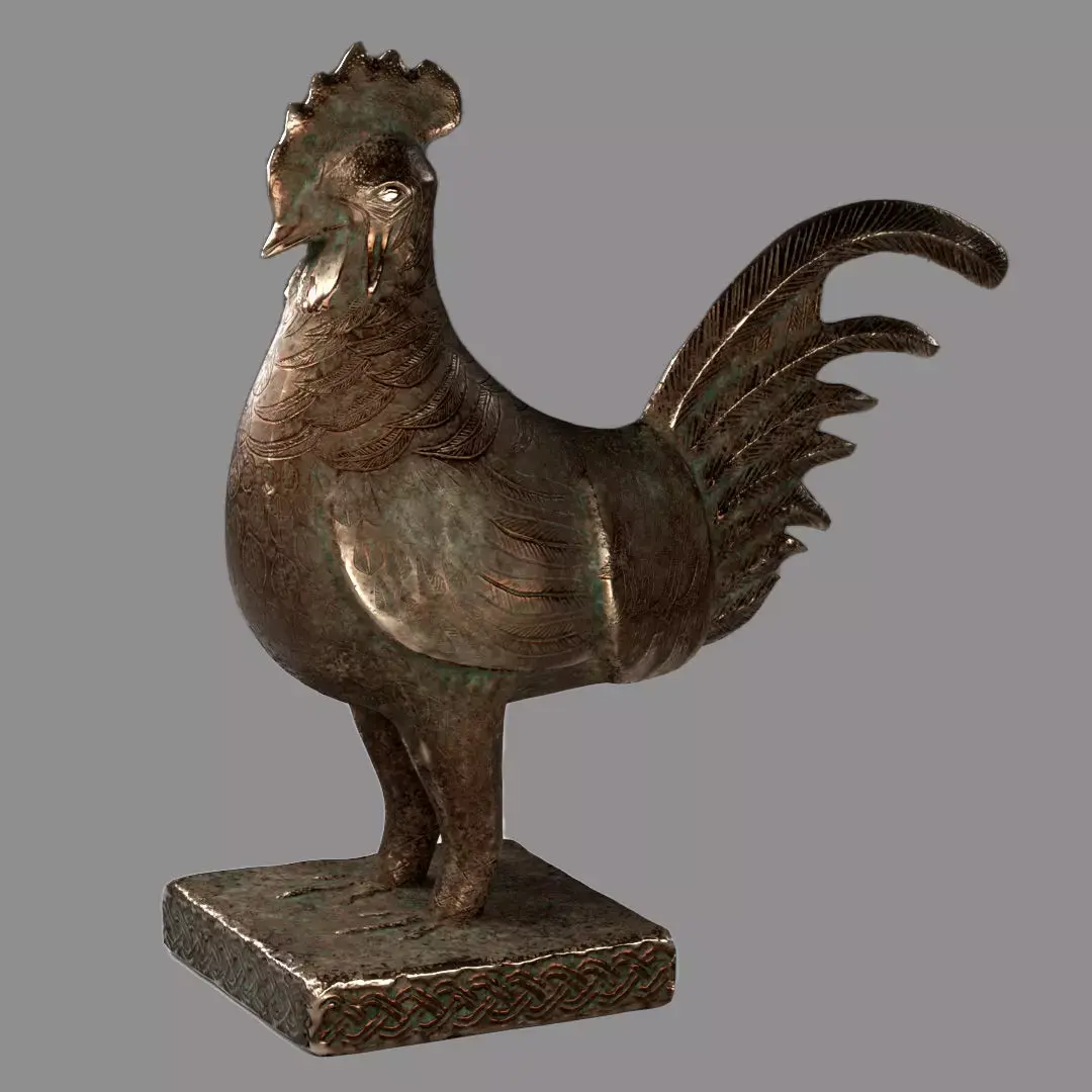 African Okukor Low-poly 3D model