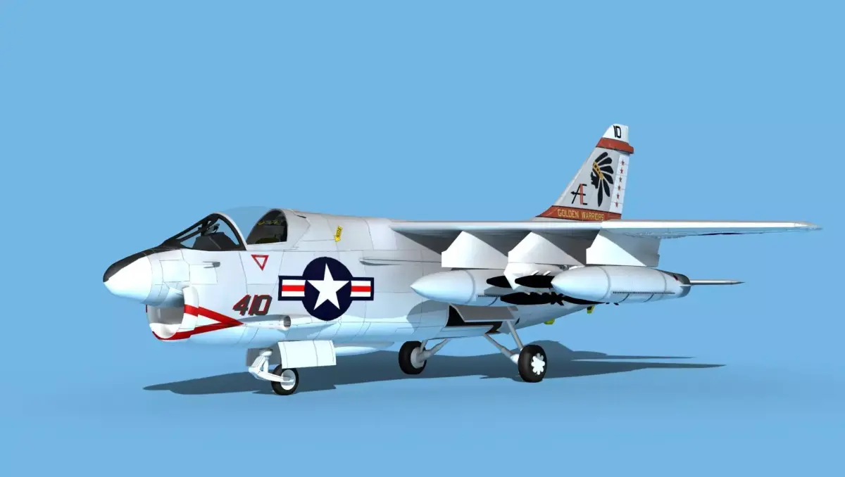 Chance Vought A-7D Corsair V024 USN 3D model