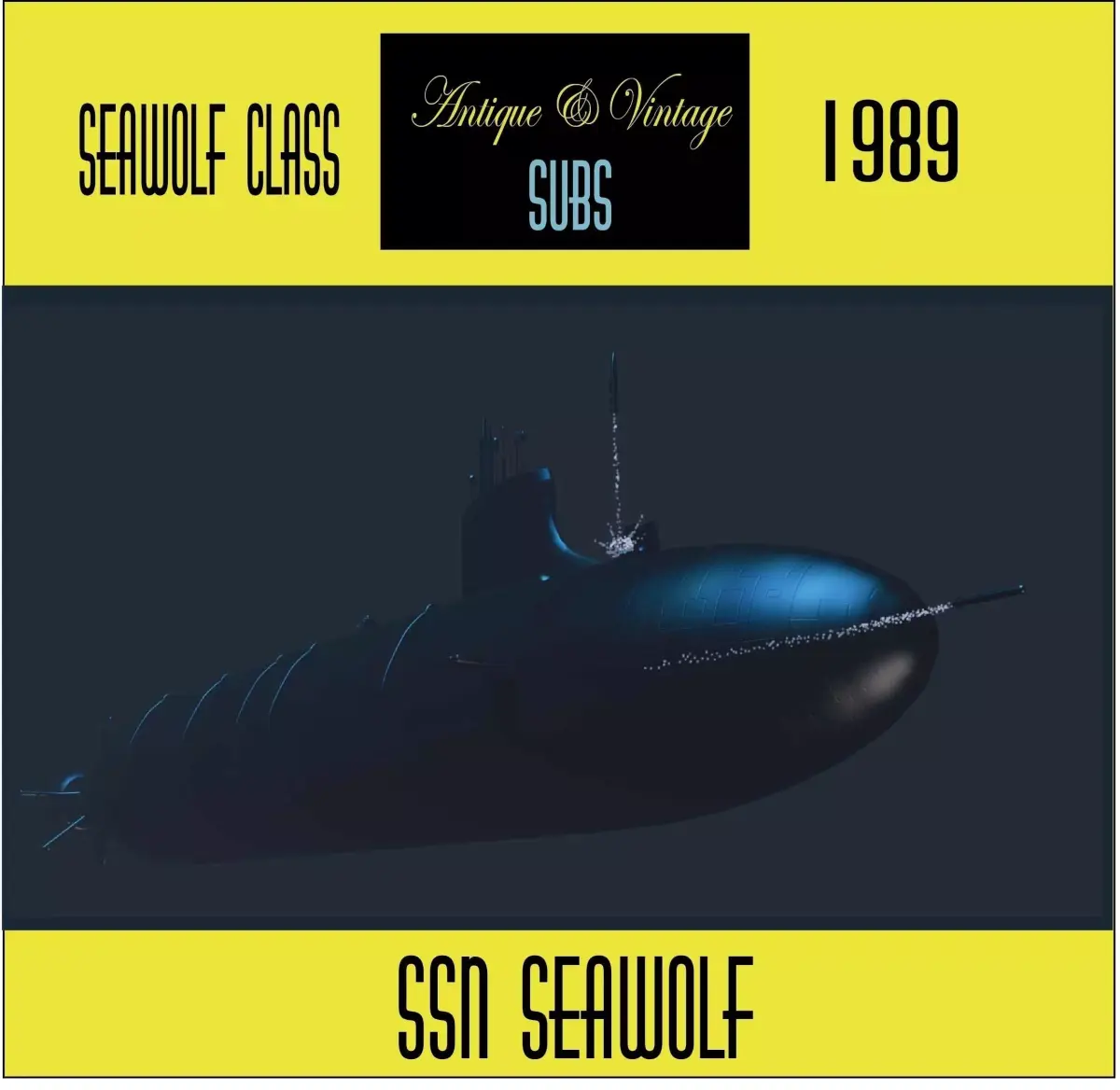 SSN SEAWOLF sub model 3D model