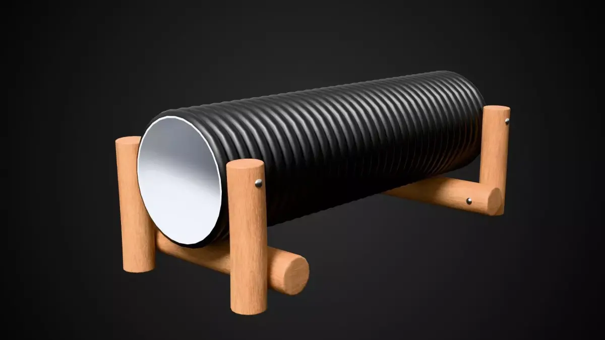 Crawl Tunnel Low-poly 3D model