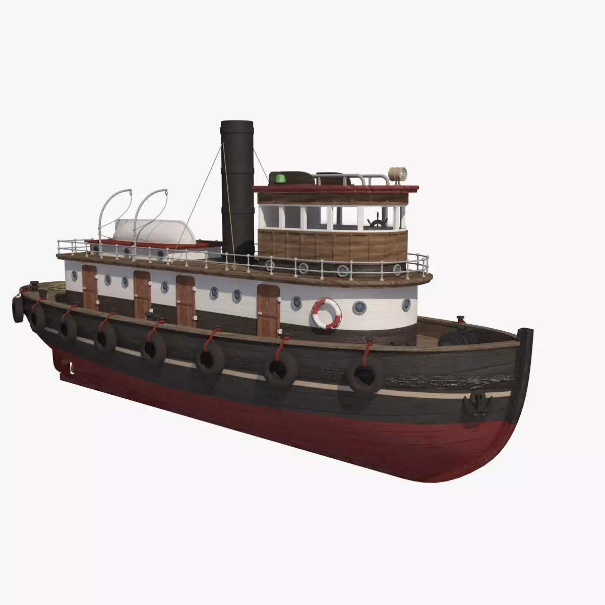 Wooden Rat Tugboat 3D model