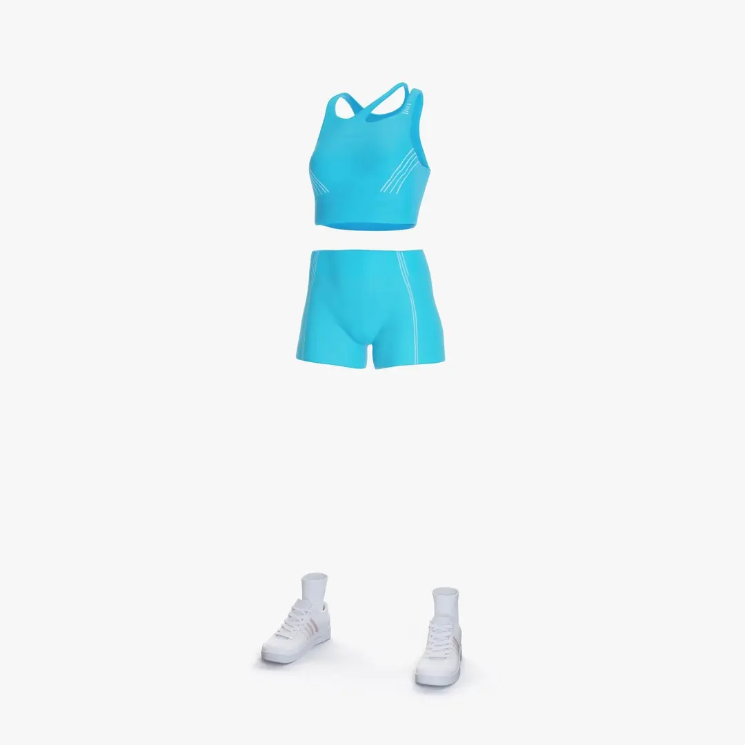 Yoga Clothing for Female 3D model