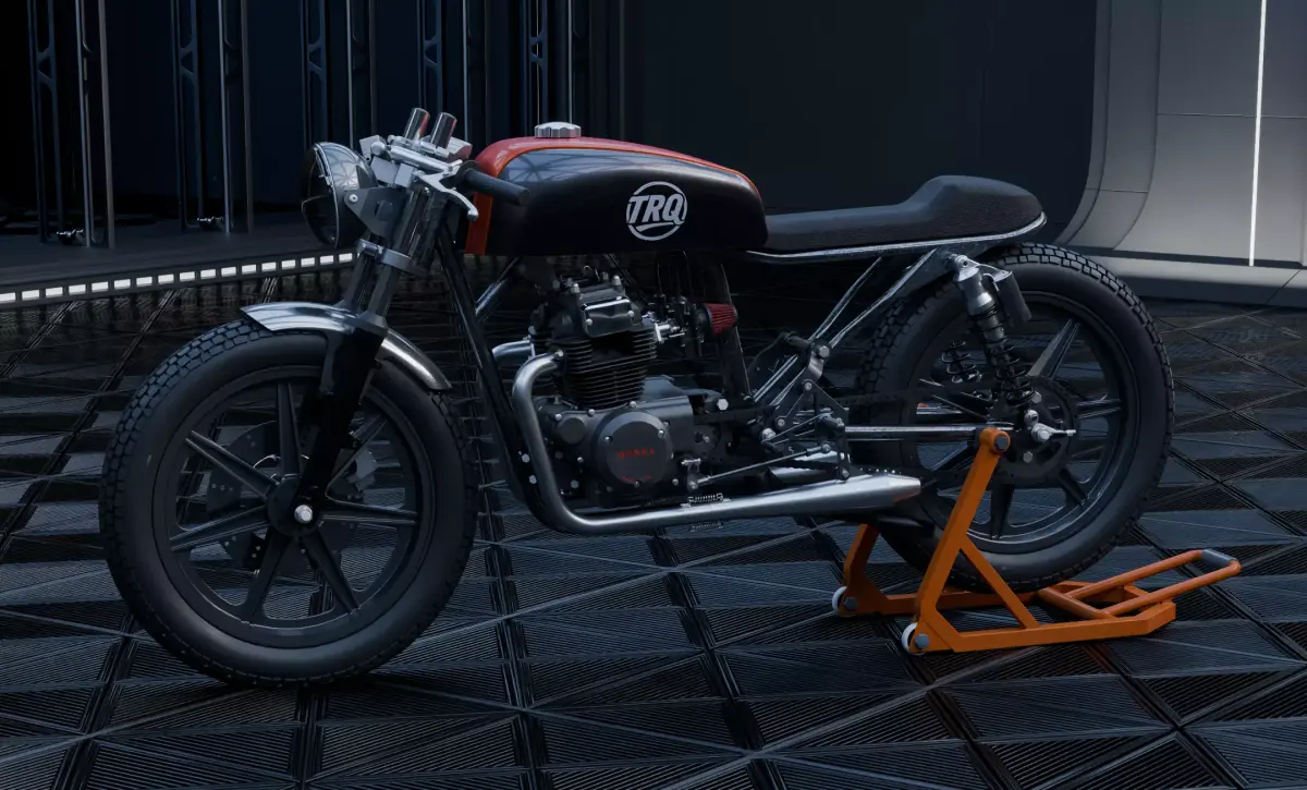 Cafe racer Honda Cb 200 3D model