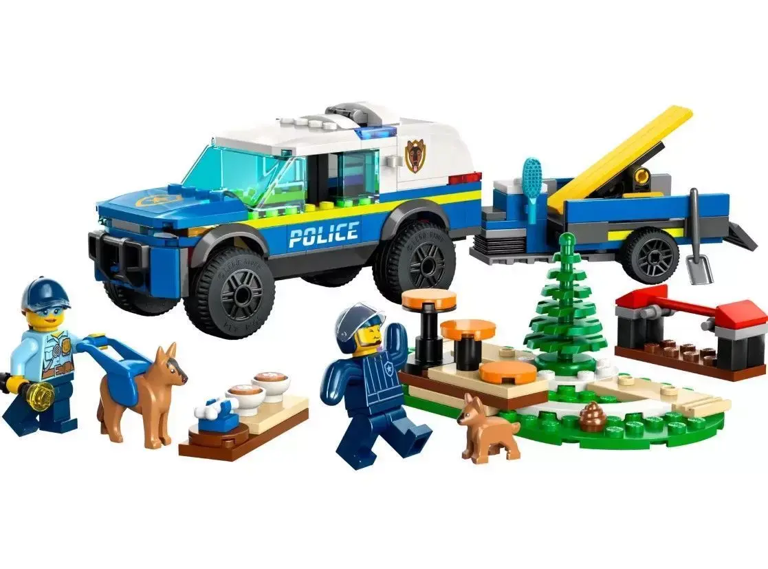 PixelBricks3D - LEGO Mobile Police Dog Training  3D print model