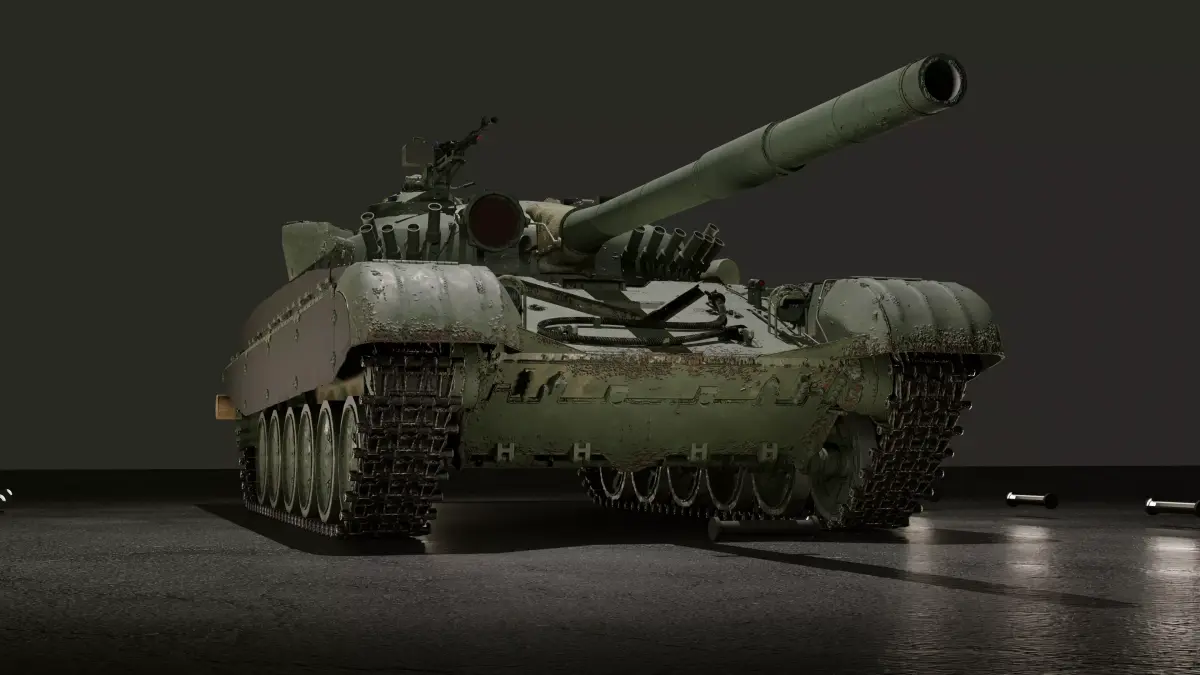 T72M tank Free 3D model
