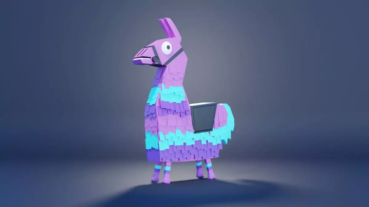 Fortnite Llama Low-poly 3D model
