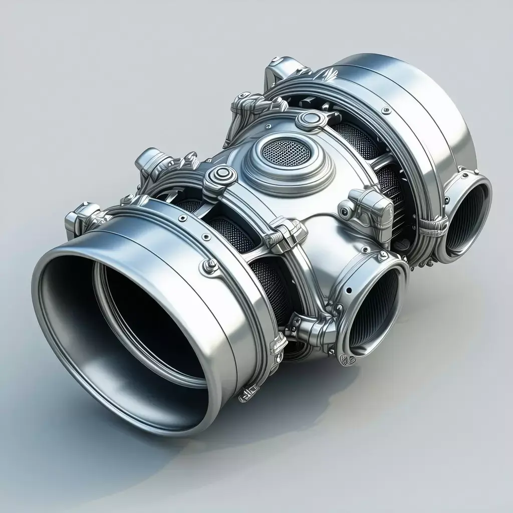 SciFi Engine HighDetail 3D Model Low-poly 3D model