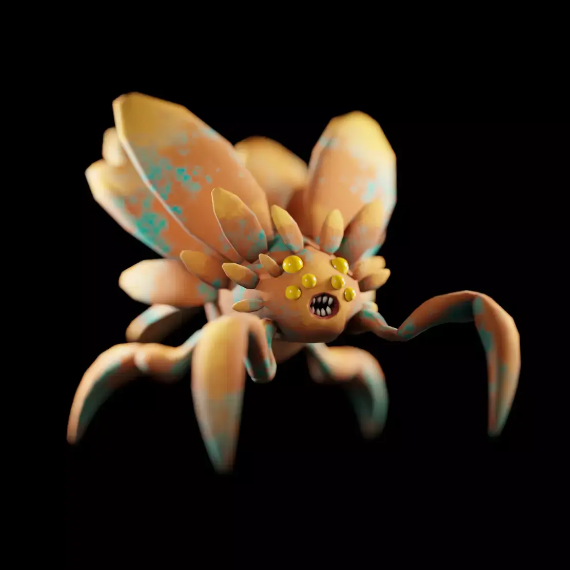 Alien Bug Low-poly 3D model