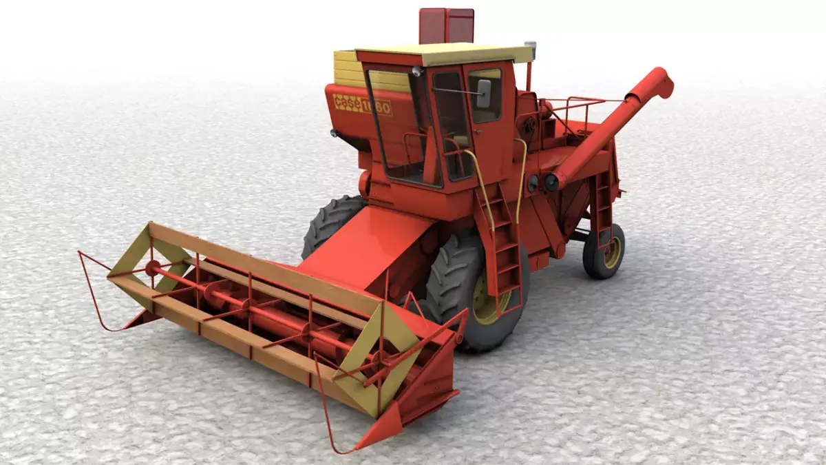 JI CASE 1660 1968 3D model