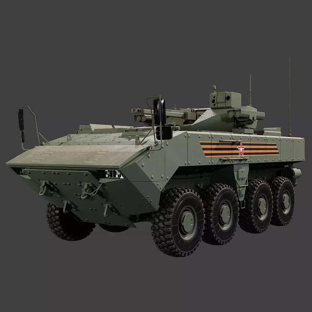 Boomerang BTR Tank Low-poly 3D model