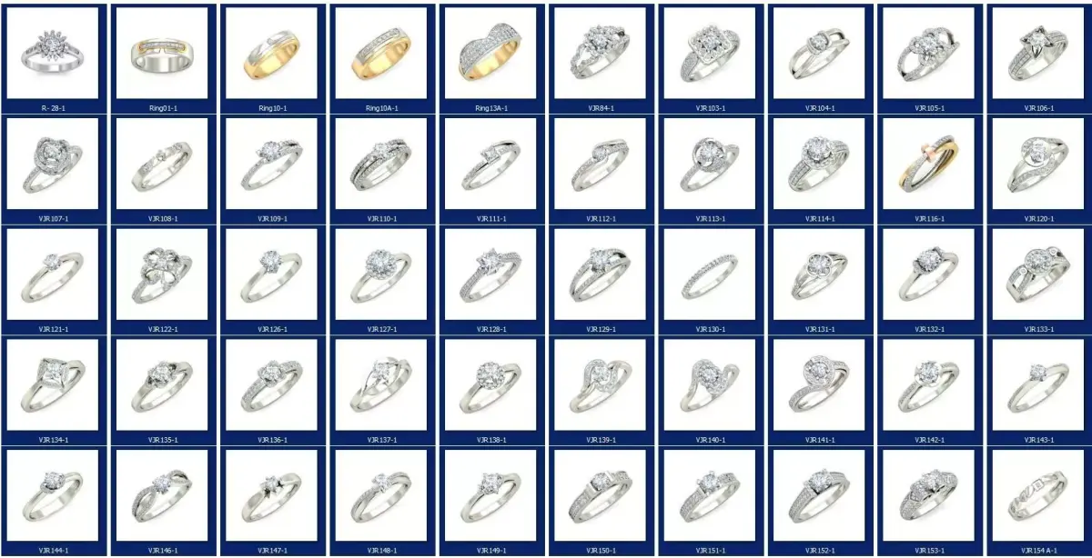 Diamond Engagement  ring 50 cad files   part 04 3D print model purchase
