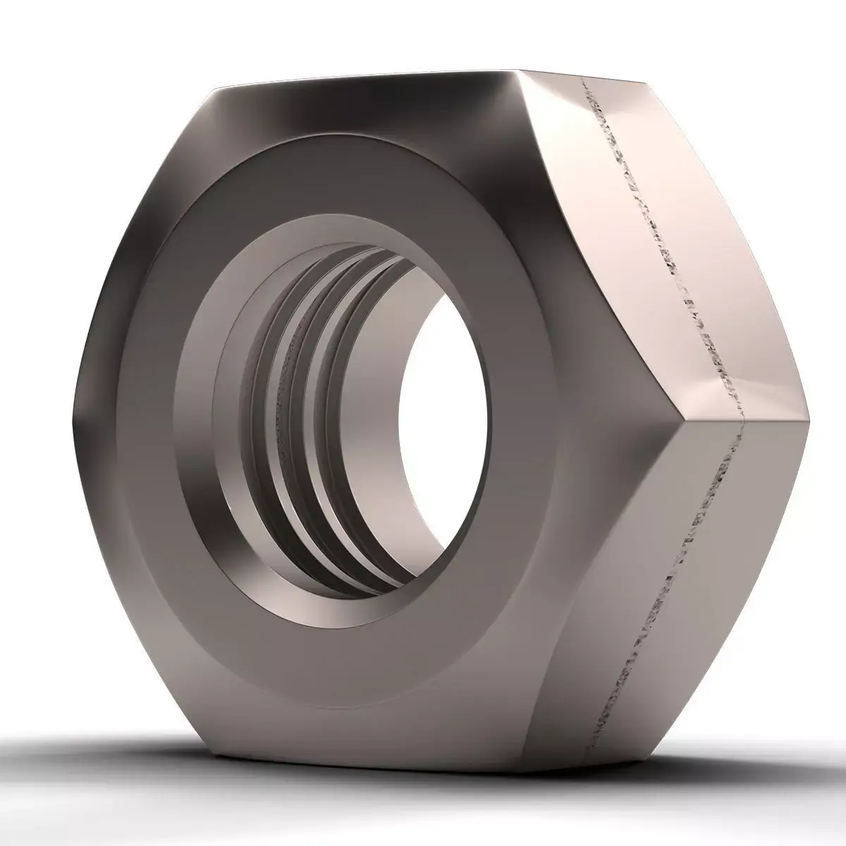 Hex Nut  Low-poly 3D model