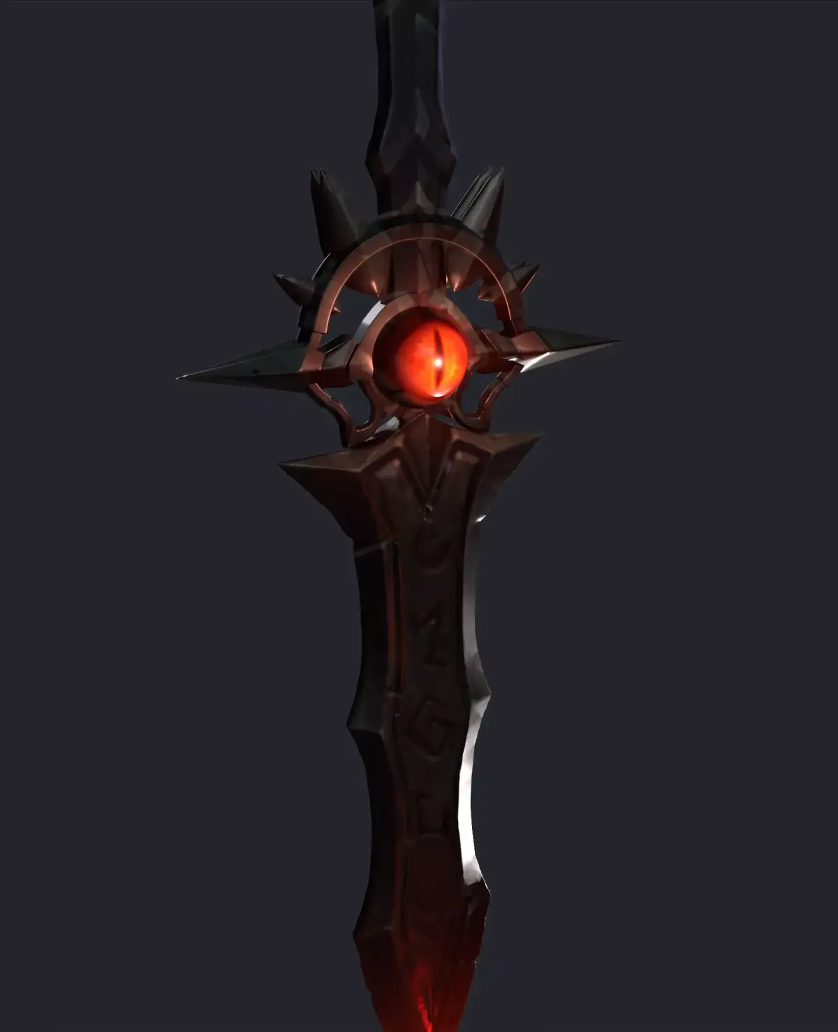 Stylized sword in game Low-poly 3D model