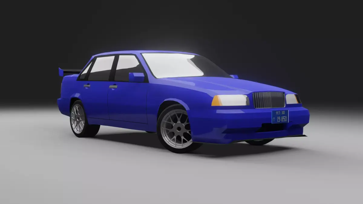 Volvo 850 BTCC 1995 Saloon Free low-poly 3D model