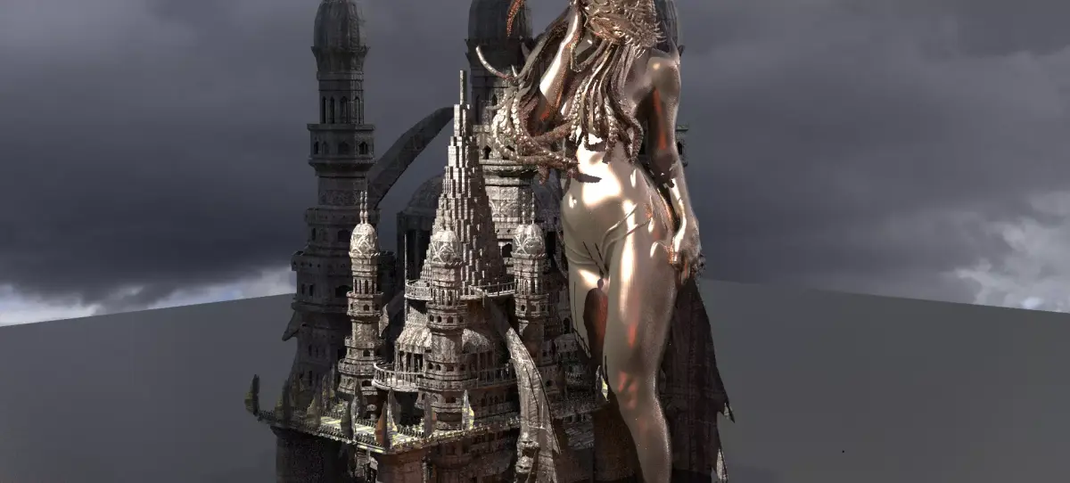 Jinn Temple 4 3D model
