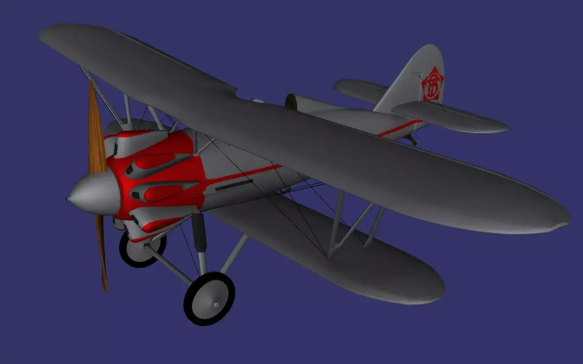 Polikarpov I-5 Low-poly 3D model