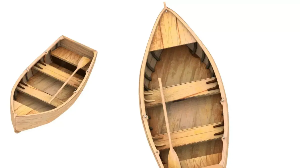 row boat 3D model purchase
