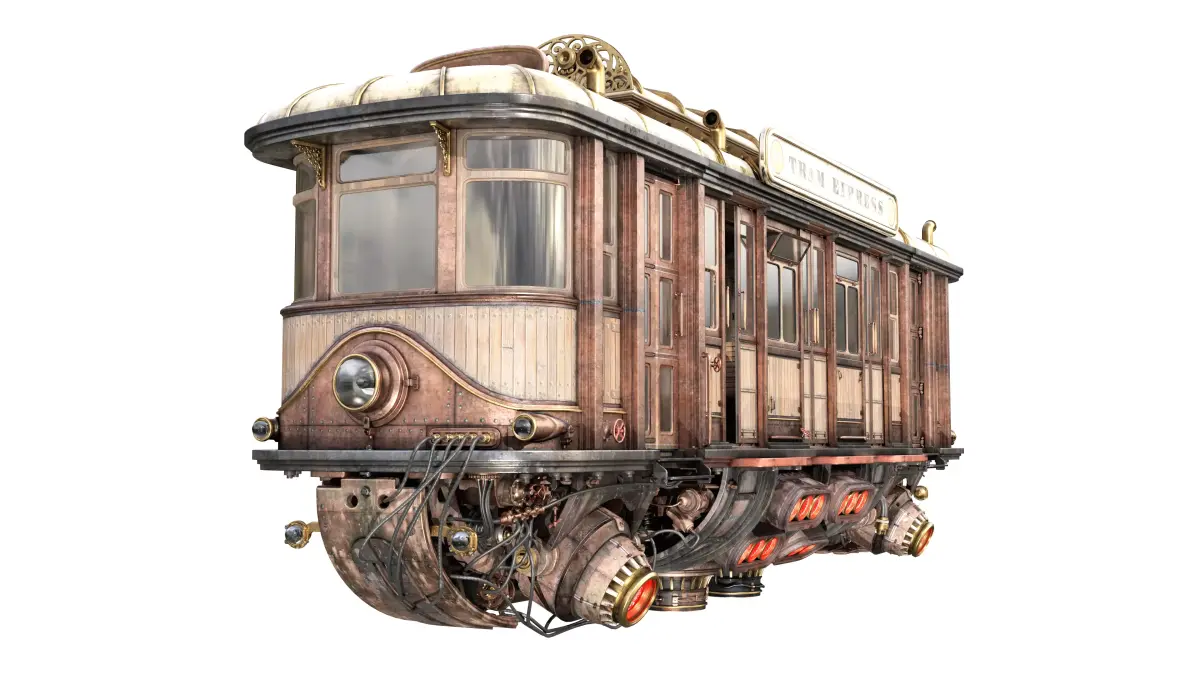 Fly Fantastic Train 3D model