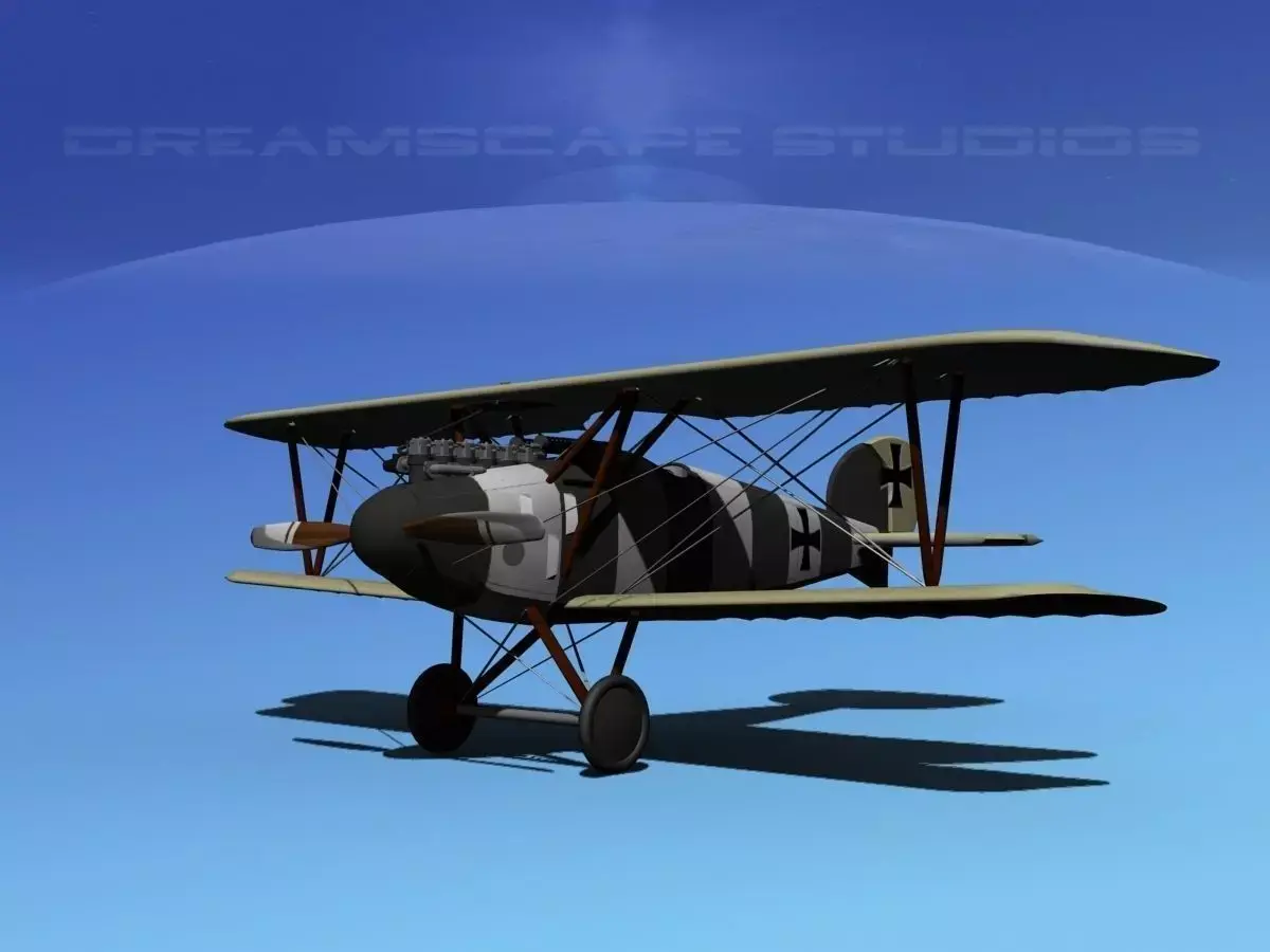 Albatross DIII Fighter 3D model V2