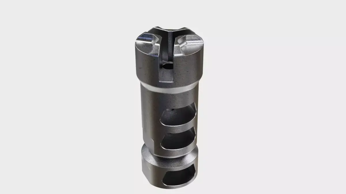 muzzle brake hybrid 3D model