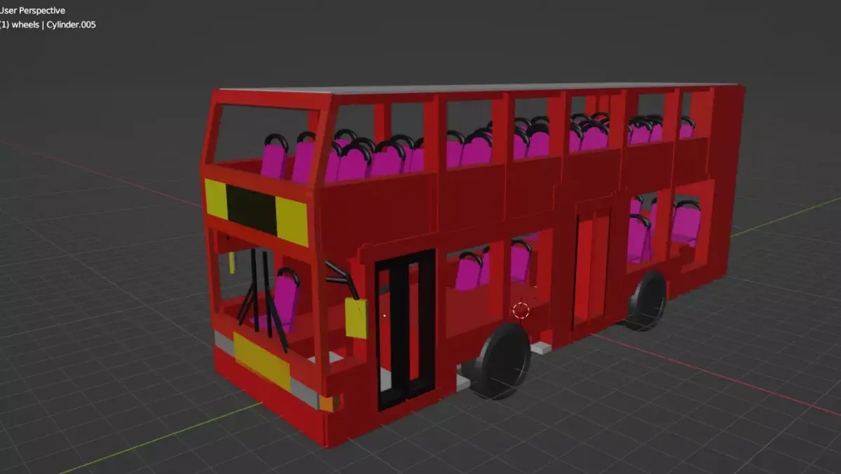 route U4 bus 3d model 3D model