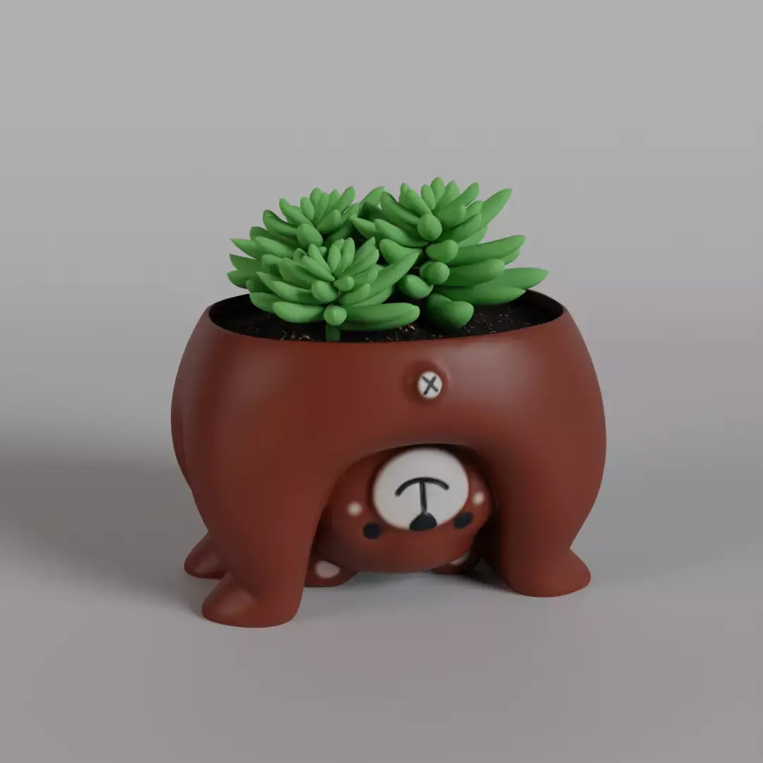 Bear planter - STL for 3D Printing 3D print model