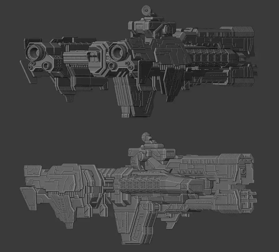 UNSC Paris Class Frigate Free 3D model