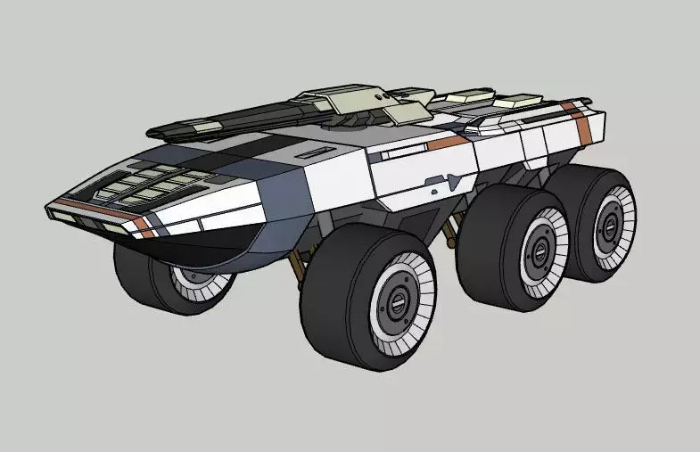 Mako MassEffect Low-poly 3D model