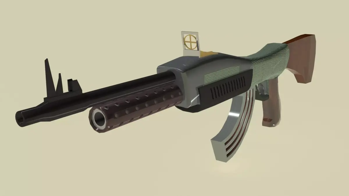 Mashine gun 3D model