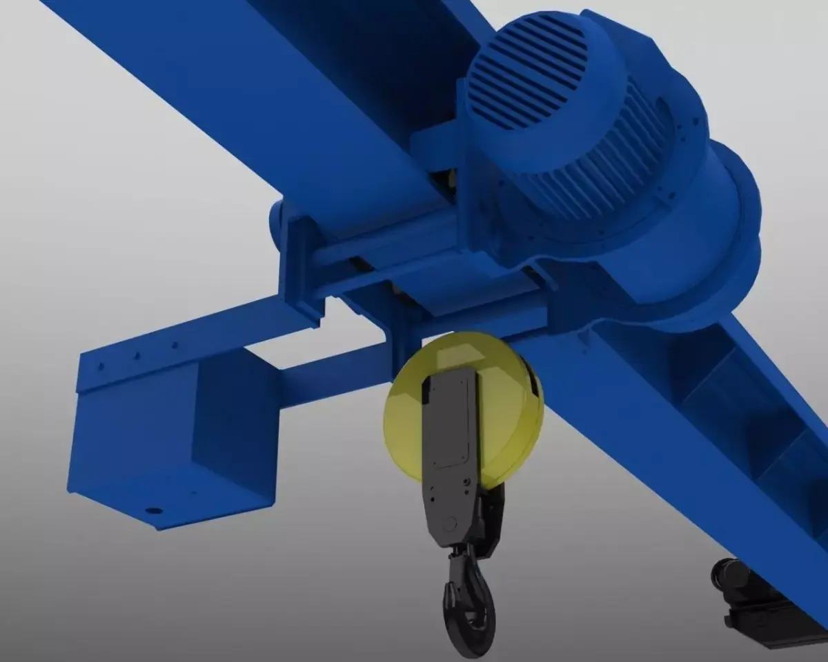 Crane tow bar for truck 3D model