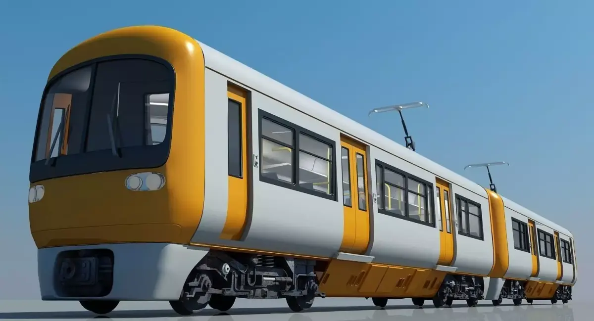 3D Train 05 3D model