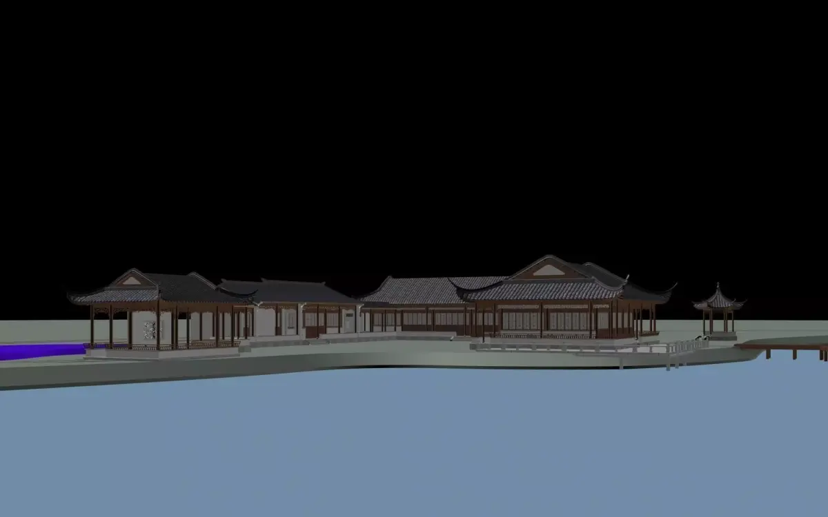 Chinese Style Architecture 3D model 51