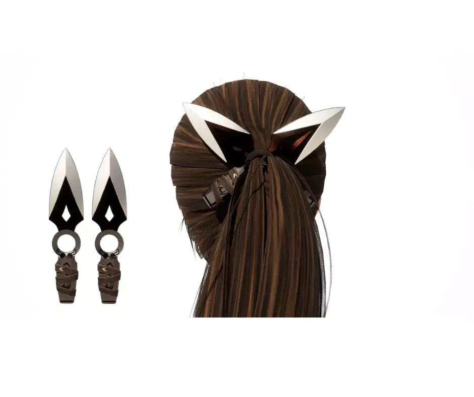 VALORANT JET ULT KNIFE HAIRPIN 3D model