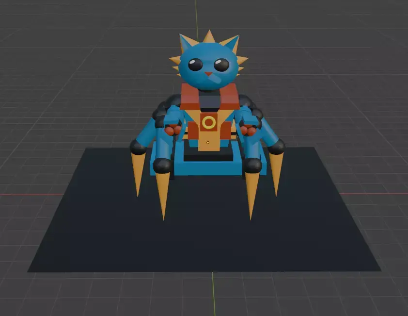 SpiderCat Robot 3D model