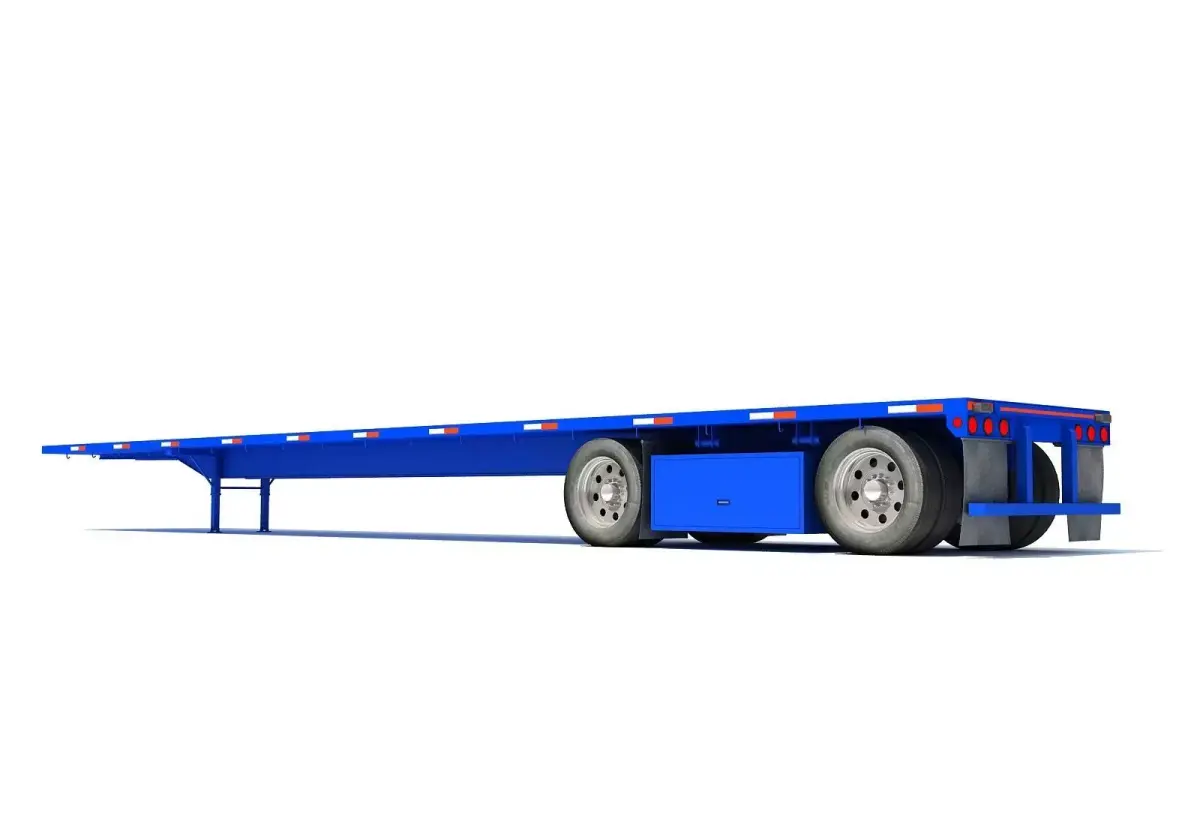 Flatbed Trailer 3D model