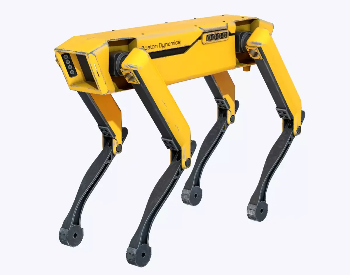 Spot Robot Boston Dynamics Low-poly 3D model purchase