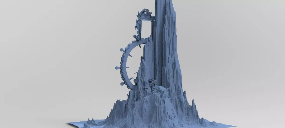Mount Olympus mountain Temple 4 3D model