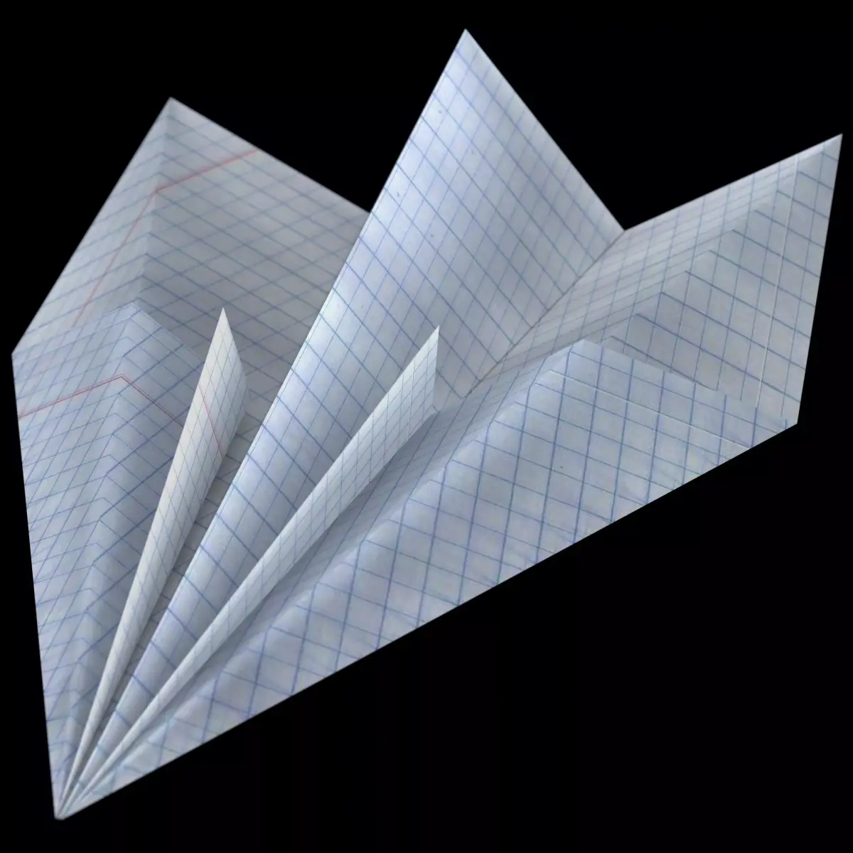 Paper airplane Low-poly 3D model purchase