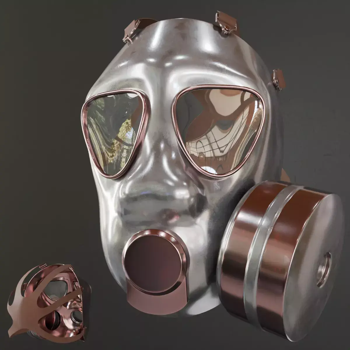 Mk Basemesh Gasmask 003 Free 3D model