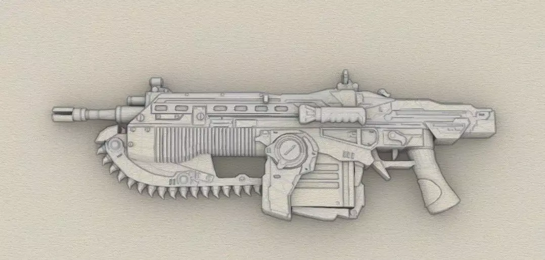 Mark 3 Lancer Gears of War 3D print model