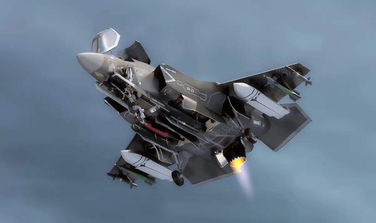 F-35B Lightning II- with high resolution cocpit 3D model