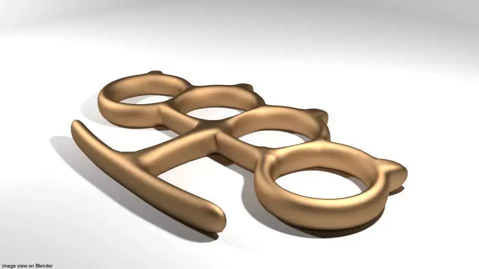 Brass Knuckle - Type 2 3D model