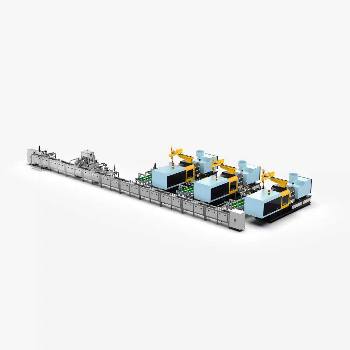 Automatic Injection Molding Assembly Line Machine 3D model