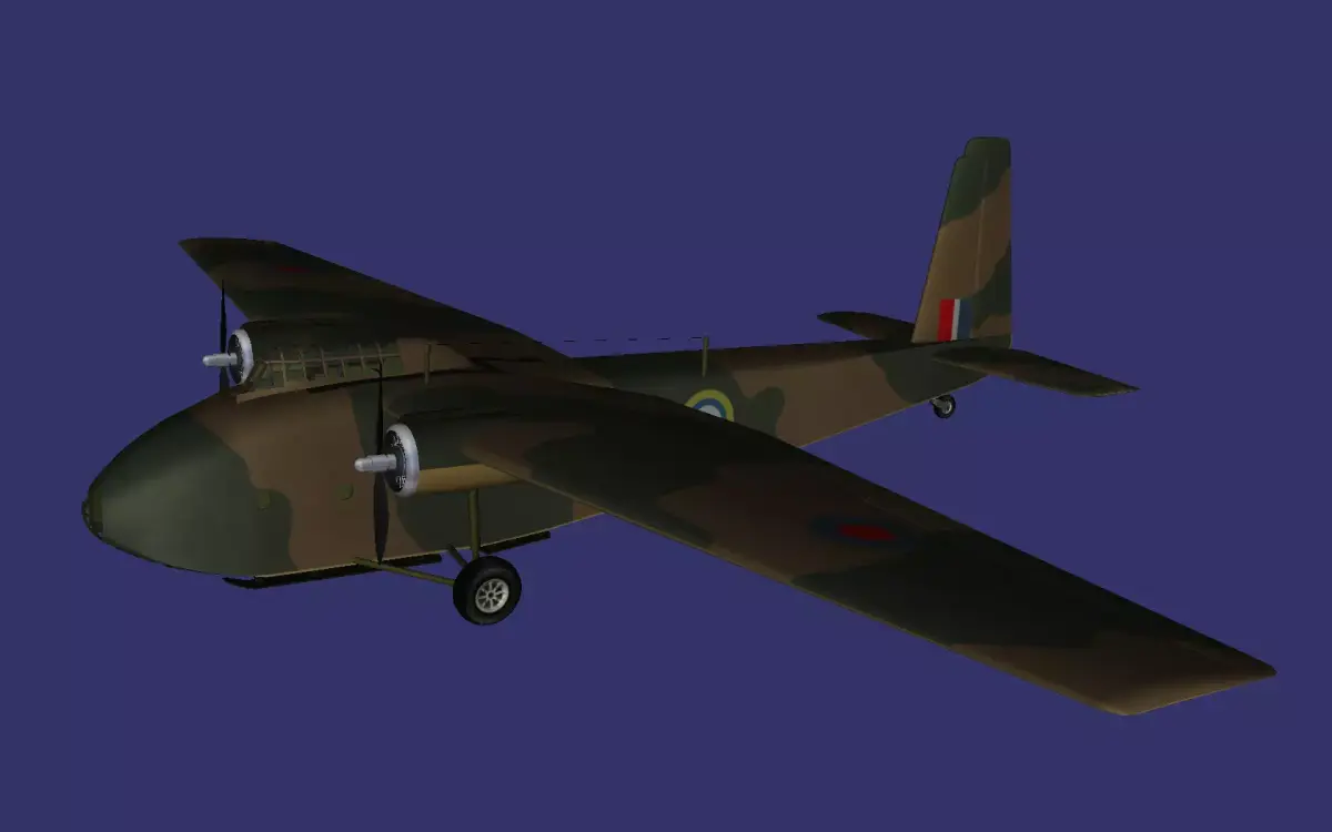 GAL 58 Hamilcar X Low-poly 3D model