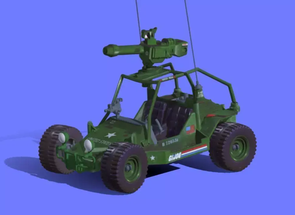 80s GI-JOE STRIKER VEHICLE - 3D SCAN 3D print model