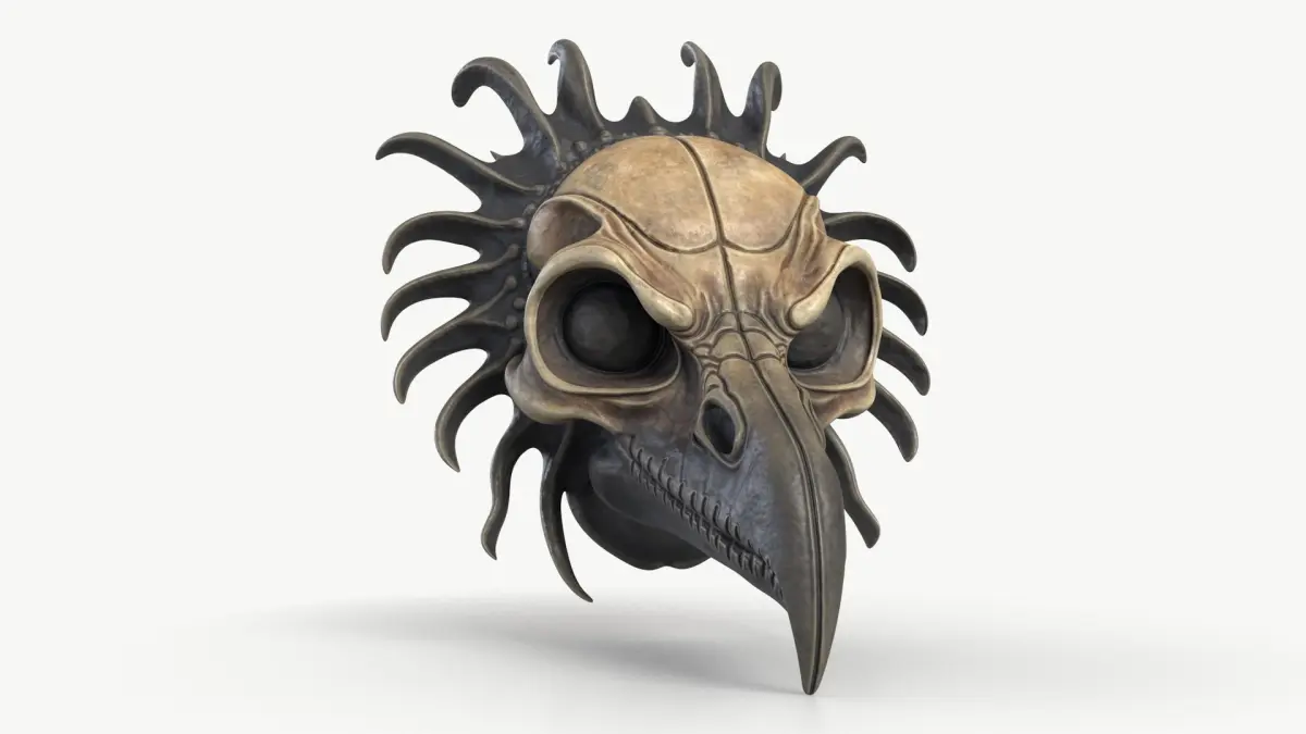 Crow Skull Mask 3D model